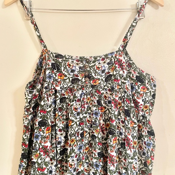 NATURAL LIFE Dress Floral Print Maxi Women's Sz Large Black Tiered - EUC - Picture 4 of 11